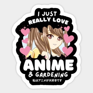 I LOVE ANIME Sticker